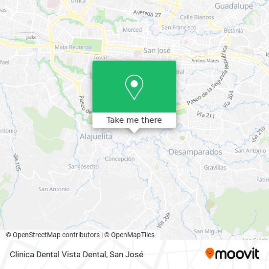 Mapa de Clinica Dental Vista Dental