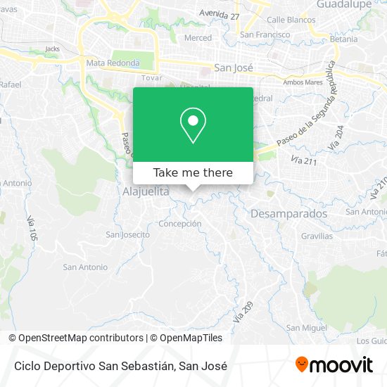 Ciclo Deportivo San Sebastián map