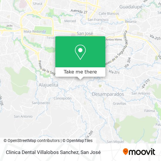 Mapa de Clinica Dental Villalobos Sanchez