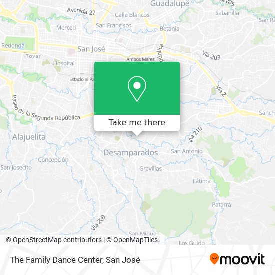 The Family Dance Center map