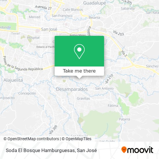 Soda El Bosque Hamburguesas map