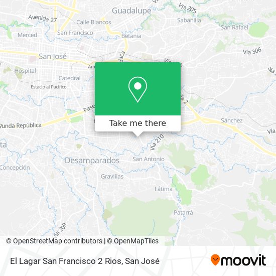 El Lagar San Francisco 2 Rios map