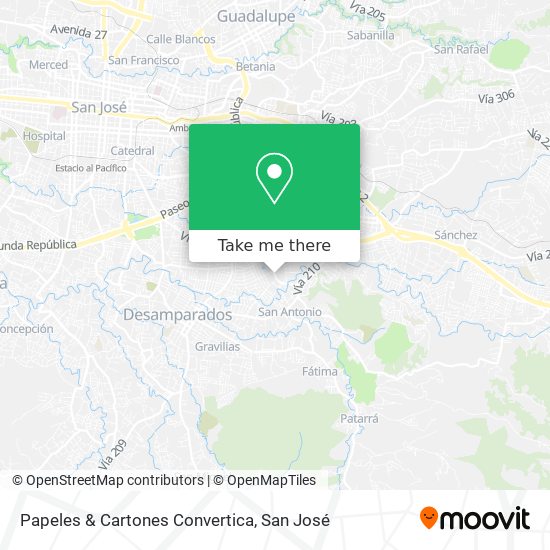 Papeles & Cartones Convertica map