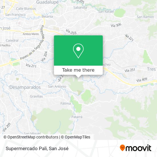 Supermercado Pali map