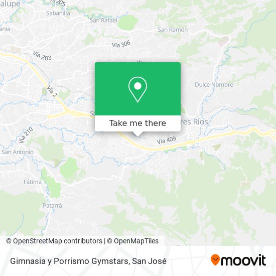 Mapa de Gimnasia y Porrismo Gymstars