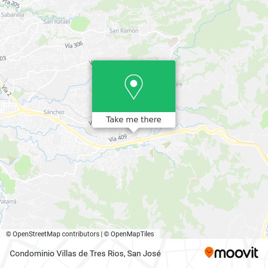 Mapa de Condominio Villas de Tres Rios