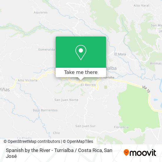 Spanish by the River - Turrialba / Costa Rica map