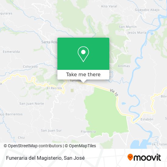 Mapa de Funeraria del Magisterio