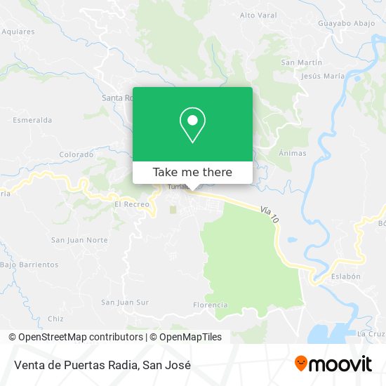 Venta de Puertas Radia map