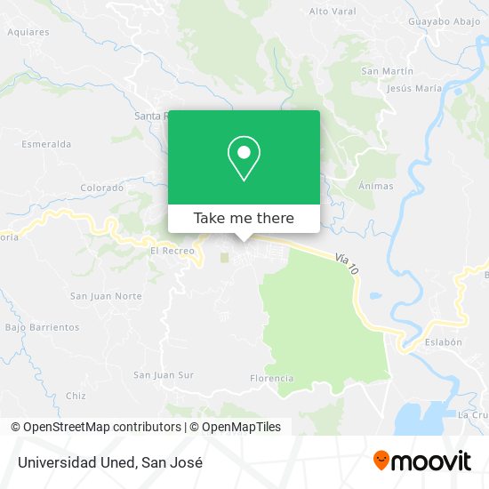 Mapa de Universidad Uned