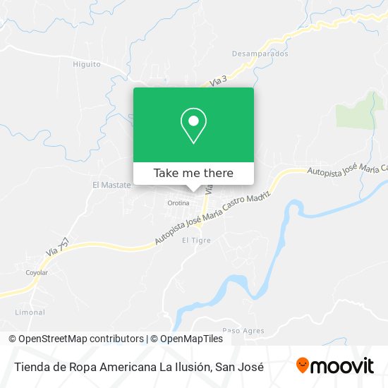 Tienda de Ropa Americana La Ilusión map