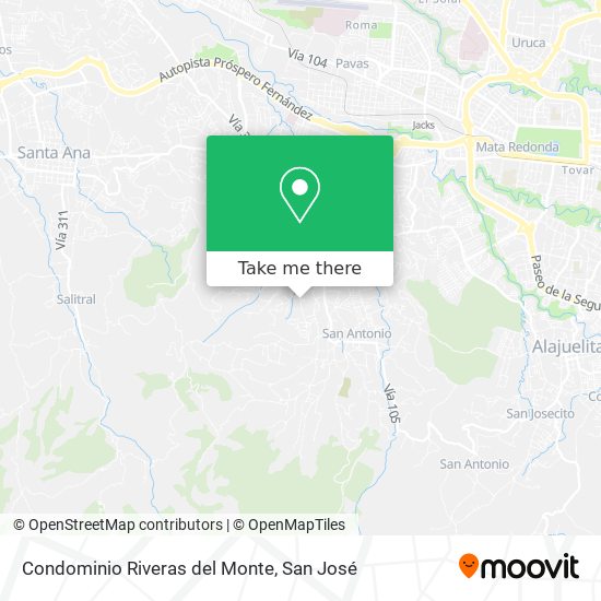 Condominio Riveras del Monte map