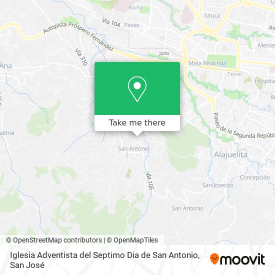 Iglesia Adventista del Septimo Dia de San Antonio map