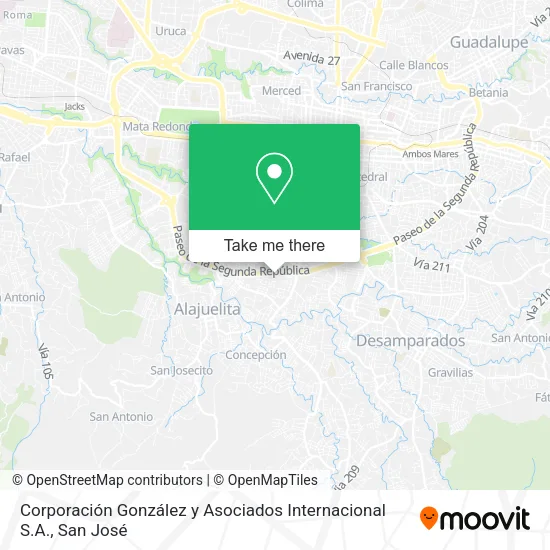 Corporación González y Asociados Internacional S.A. map