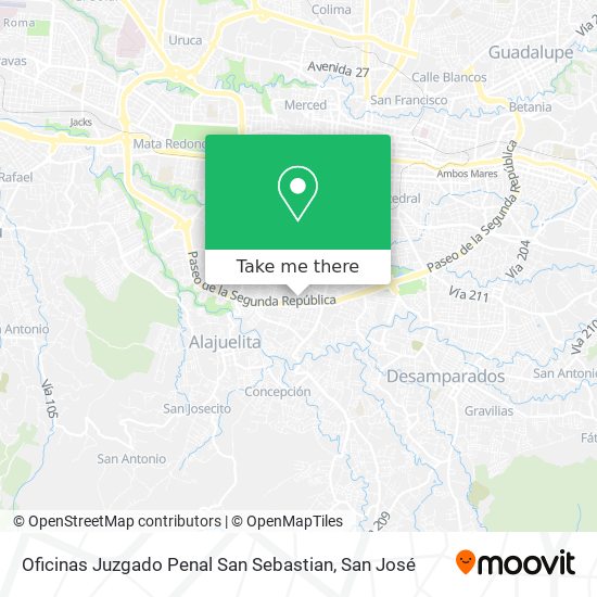 Mapa de Oficinas Juzgado Penal San Sebastian