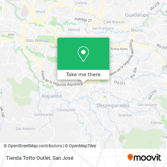 Tienda Totto Outlet map