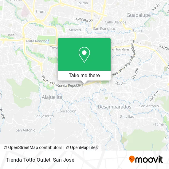 Tienda Totto Outlet map