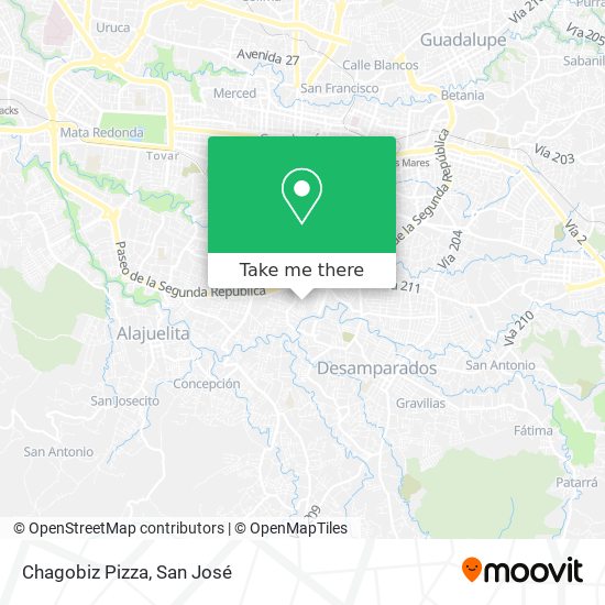 Chagobiz Pizza map