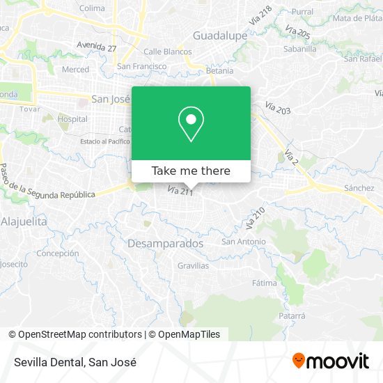 Sevilla Dental map