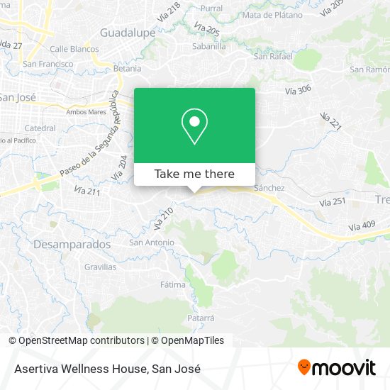 Asertiva Wellness House map