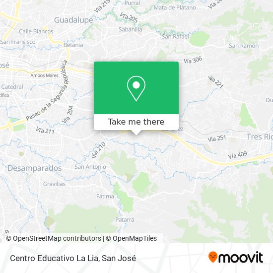 Mapa de Centro Educativo La Lia