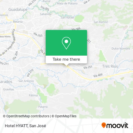 Hotel HYATT map