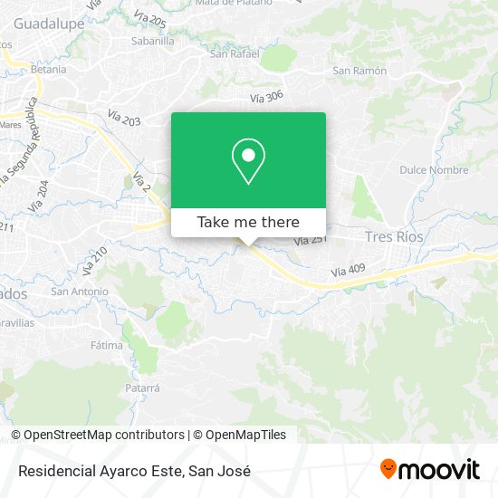 Mapa de Residencial Ayarco Este