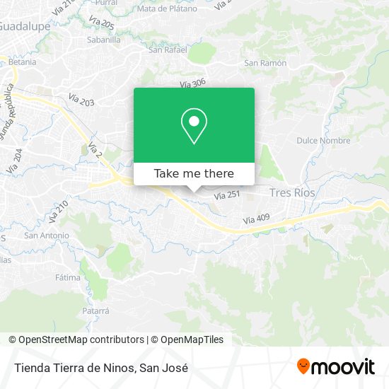 Tienda Tierra de Ninos map
