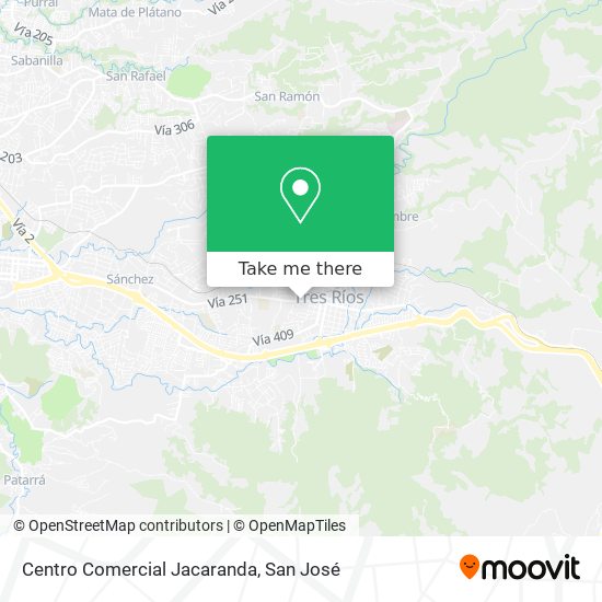 Mapa de Centro Comercial Jacaranda
