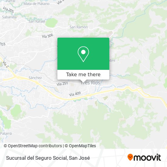 Sucursal del Seguro Social map