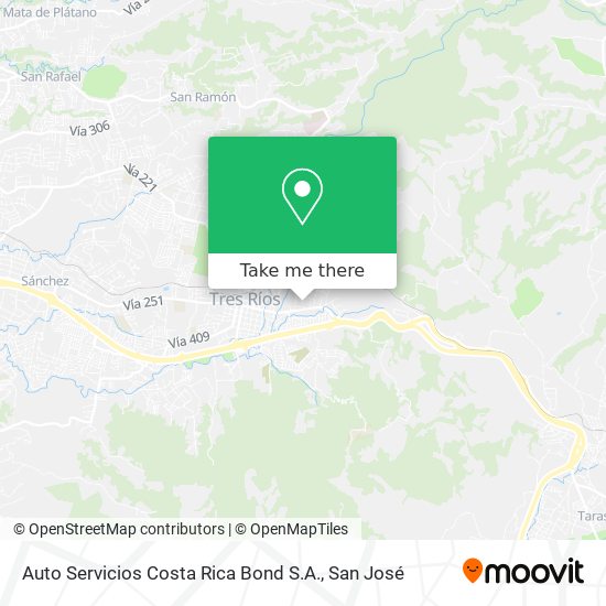 Mapa de Auto Servicios Costa Rica Bond S.A.