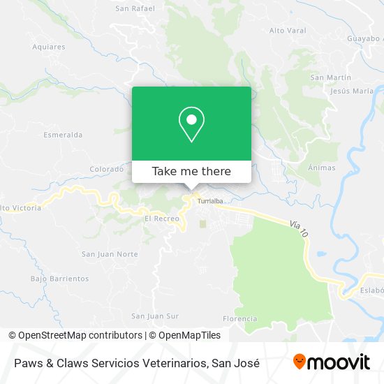 Paws & Claws Servicios Veterinarios map