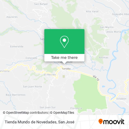 Mapa de Tienda Mundo de Novedades