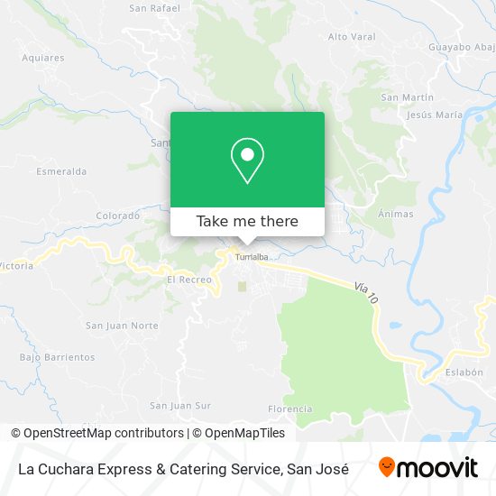 Mapa de La Cuchara Express & Catering Service