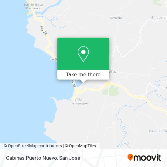 Mapa de Cabinas Puerto Nuevo