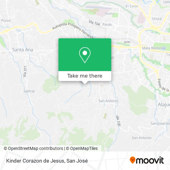 Kinder Corazon de Jesus map
