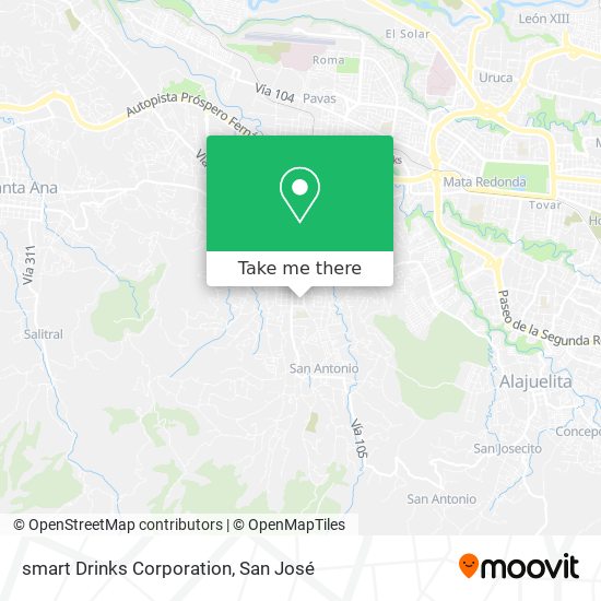 Mapa de smart Drinks Corporation