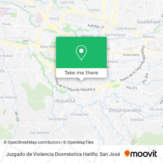 Juzgado de Violencia Dosméstica Hatillo map