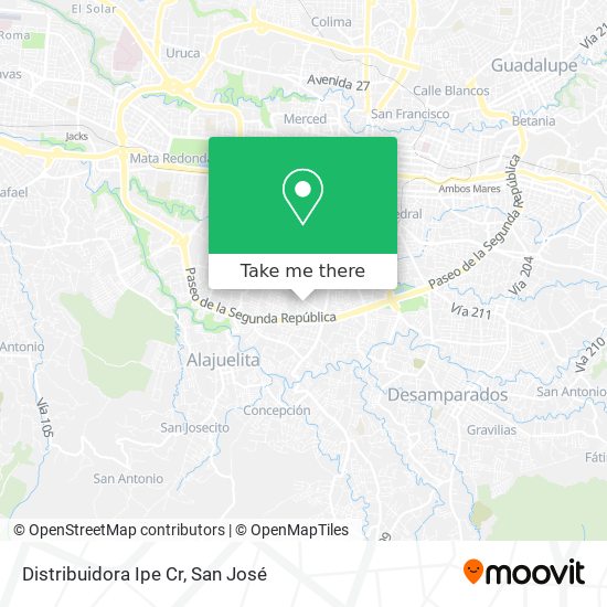 Distribuidora Ipe Cr map