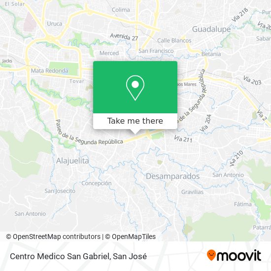 Centro Medico San Gabriel map