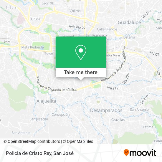 Policia de Cristo Rey map