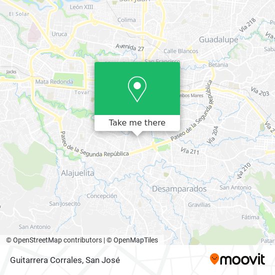 Guitarrera Corrales map