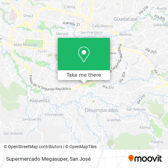 Supermercado Megasuper map