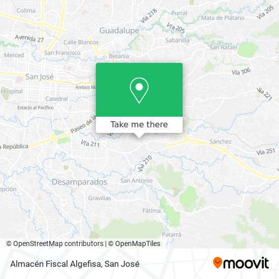 Almacén Fiscal Algefisa map