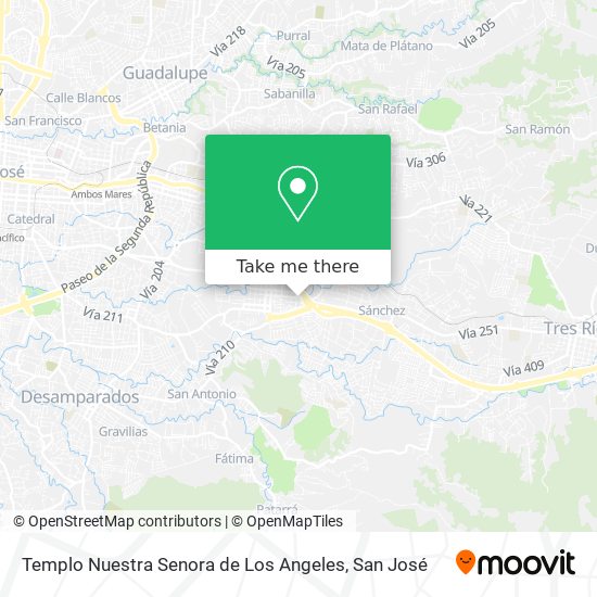 Templo Nuestra Senora de Los Angeles map