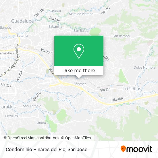 Mapa de Condominio Pinares del Rio