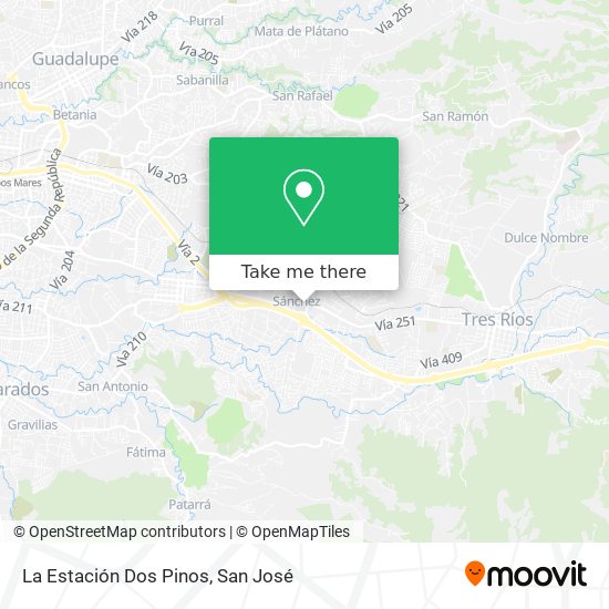 La Estación Dos Pinos map