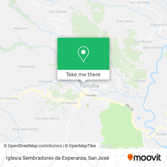 Mapa de Iglesia Sembradores de Esperanza