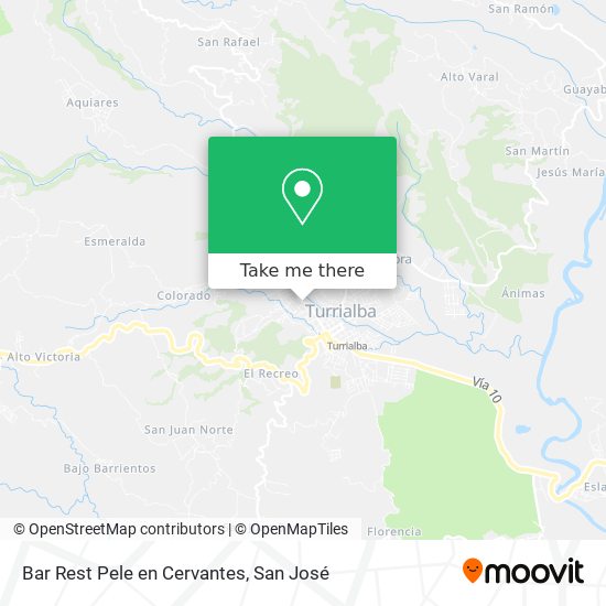 Mapa de Bar Rest Pele en Cervantes