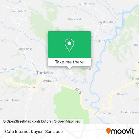 Mapa de Cafe Internet Dayjen